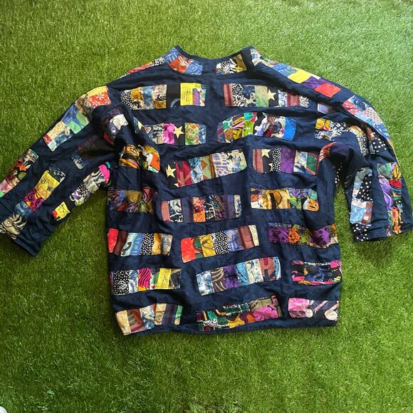 Patchwork Cozy Cotton Phoebe Buffay Jacket - Picture 3 of 7